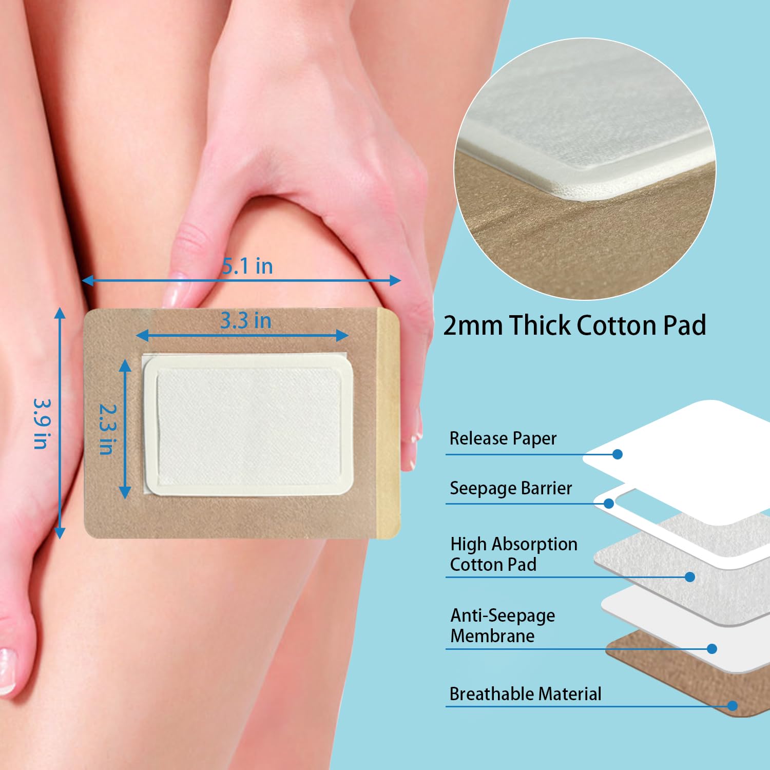 WOOWME primer plano de textura spunlace, suave y transpirable para confort