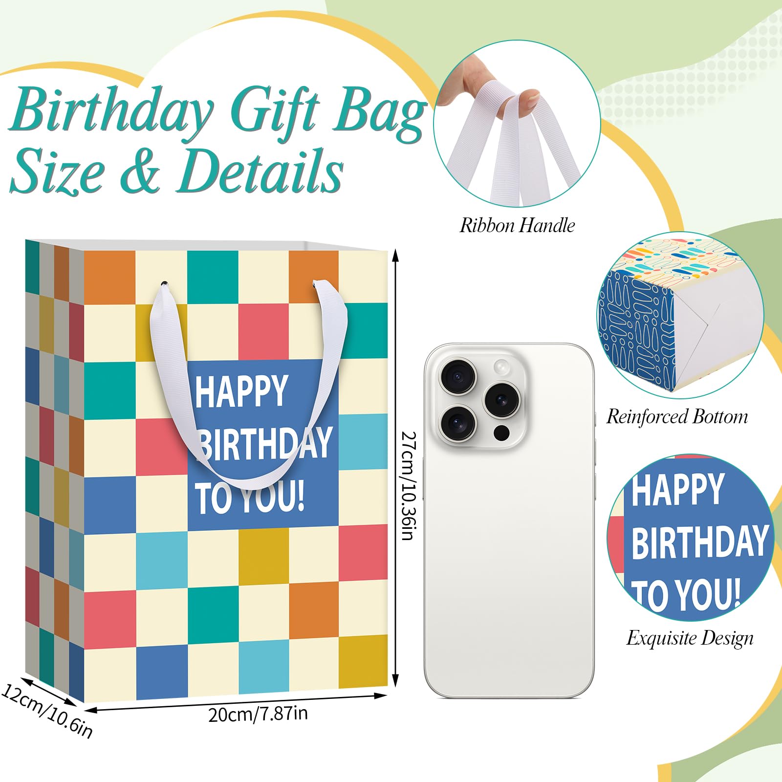woric base reforzada que mantiene la bolsa estable y protege el regalo
