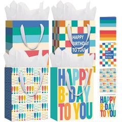 woric bolsa frontal con diseño Happy Birthday y presentación atractiva