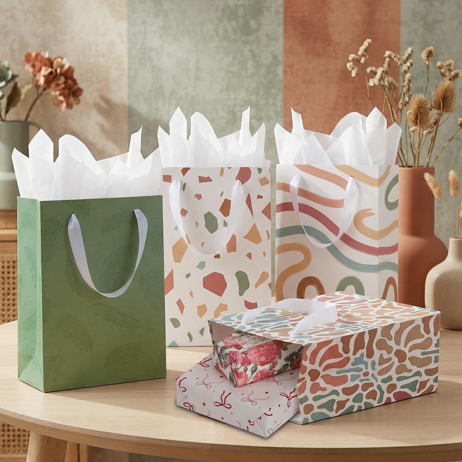 woric set completo con papel seda y tarjetas listo para regalar