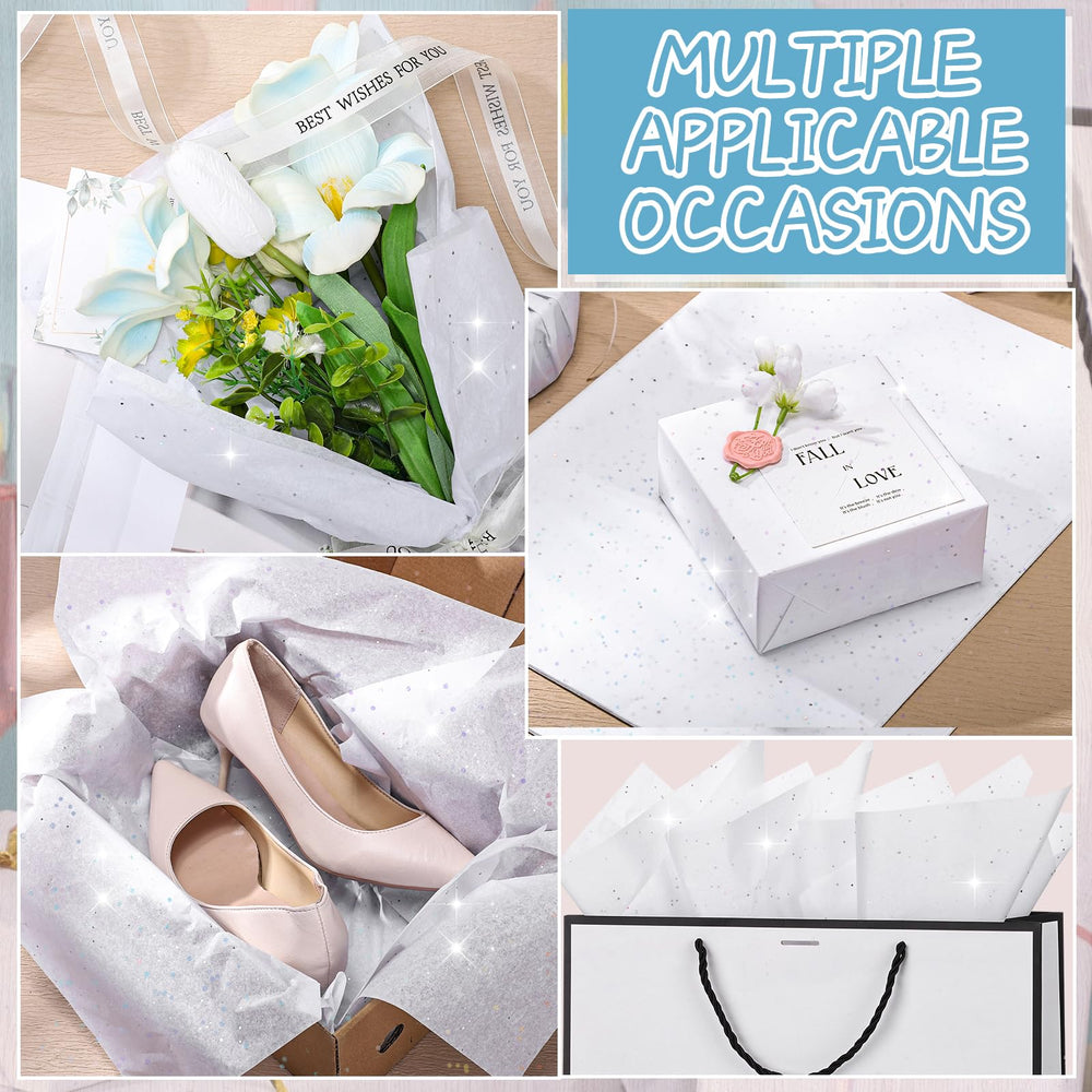 woric papel tisú usado en bolsa de regalo con resultado elegante