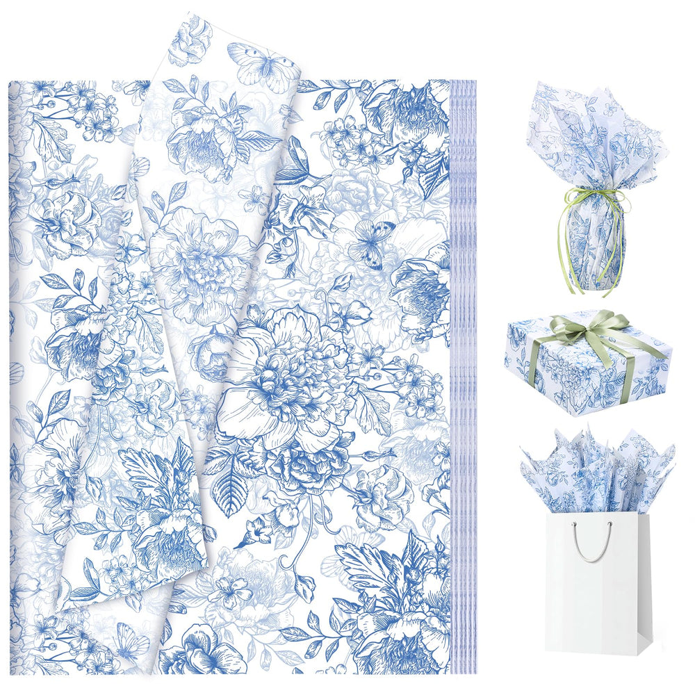 woric frente del paquete con diseño azul floral y cantidad visible, presentación atractiva