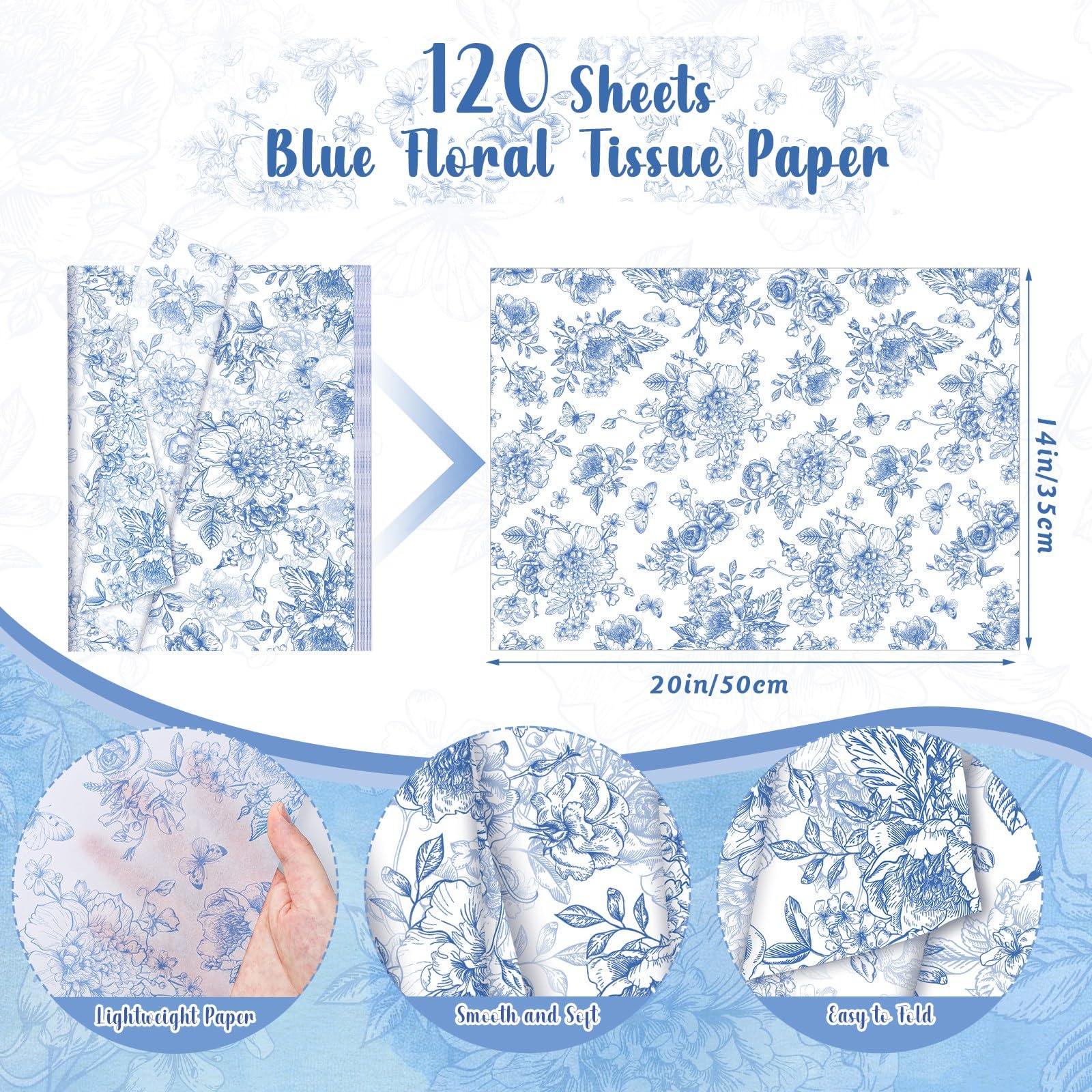 woric textura cercana del papel seda mostrando grosor y suavidad para plegados precisos