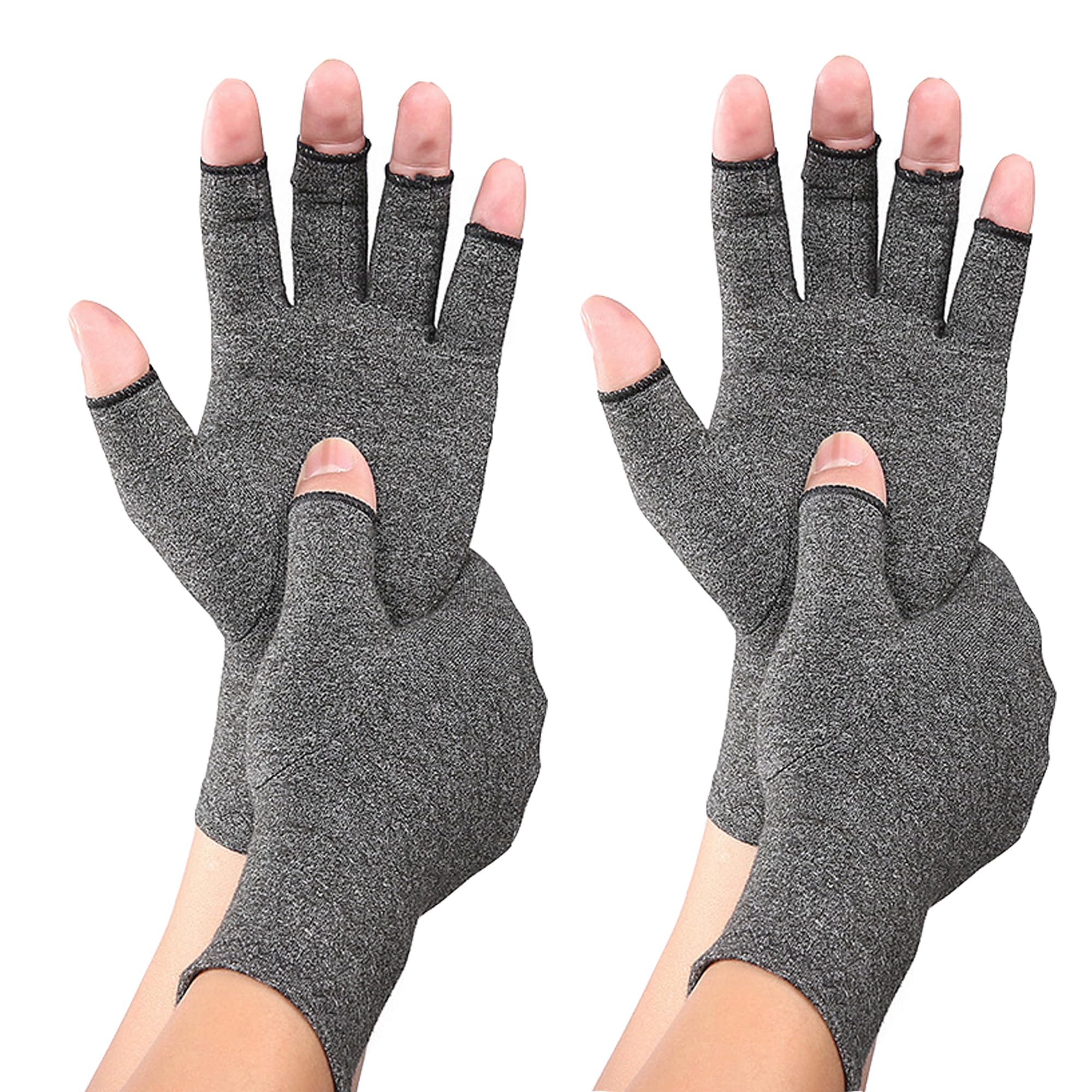 Worzwin vista frontal del par de guantes de bambú, ajuste cómodo