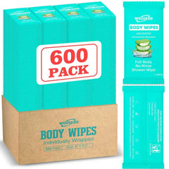 WOUSEDO empaque frontal mostrando 600 toallitas para ahorro inmediato