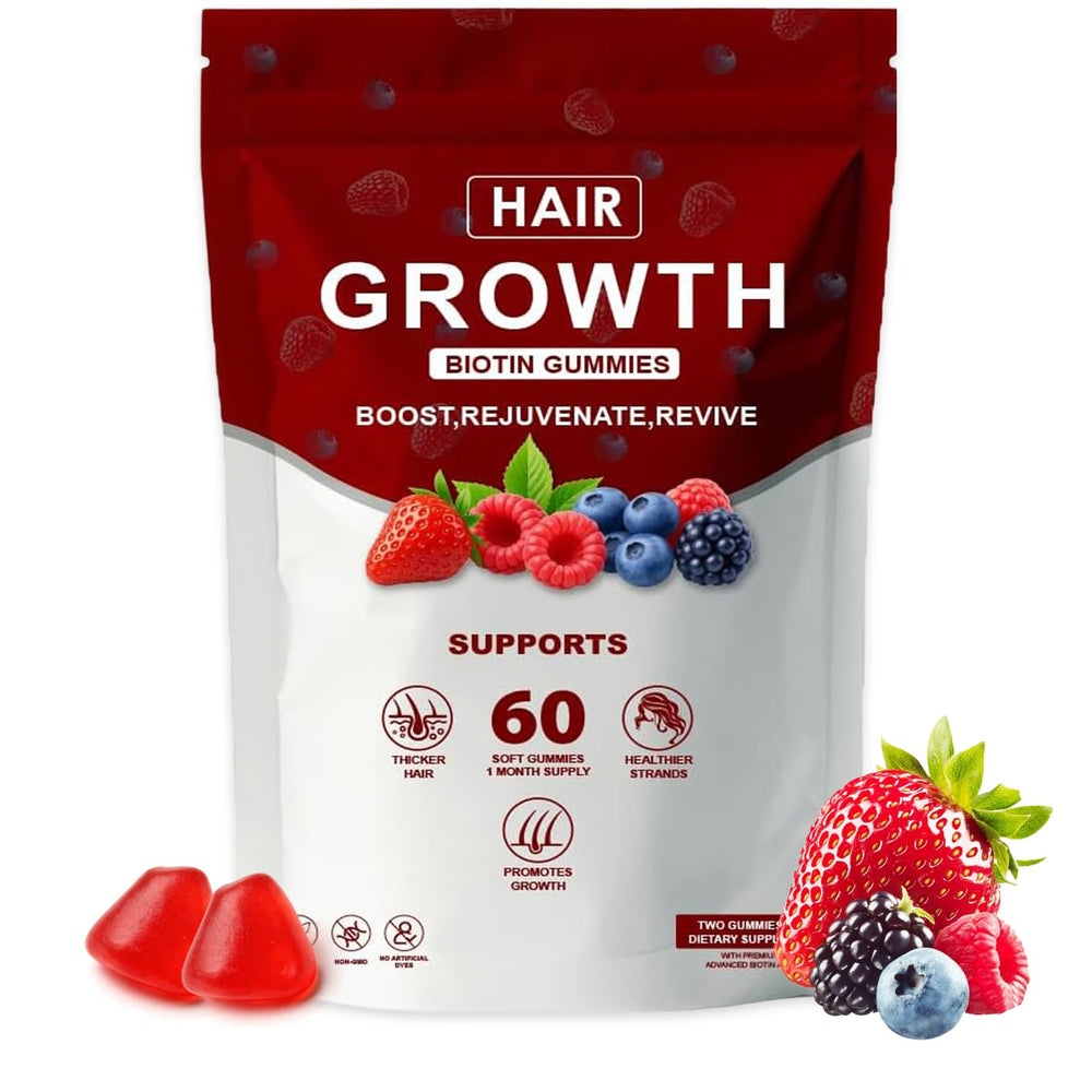 WOVOEO frasco delantero mostrando 60 gomitas y beneficio práctico