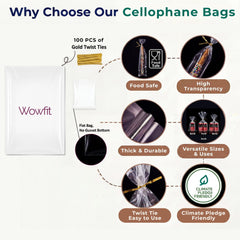 Wowfit bolsa rellena con pretzel rod, empaque claro que protege y exhibe el producto
