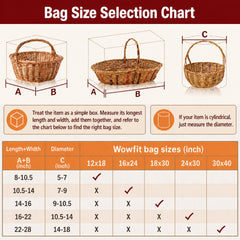 Wowfit bolsa frontal vacía mostrando apertura superior y ajuste fácil