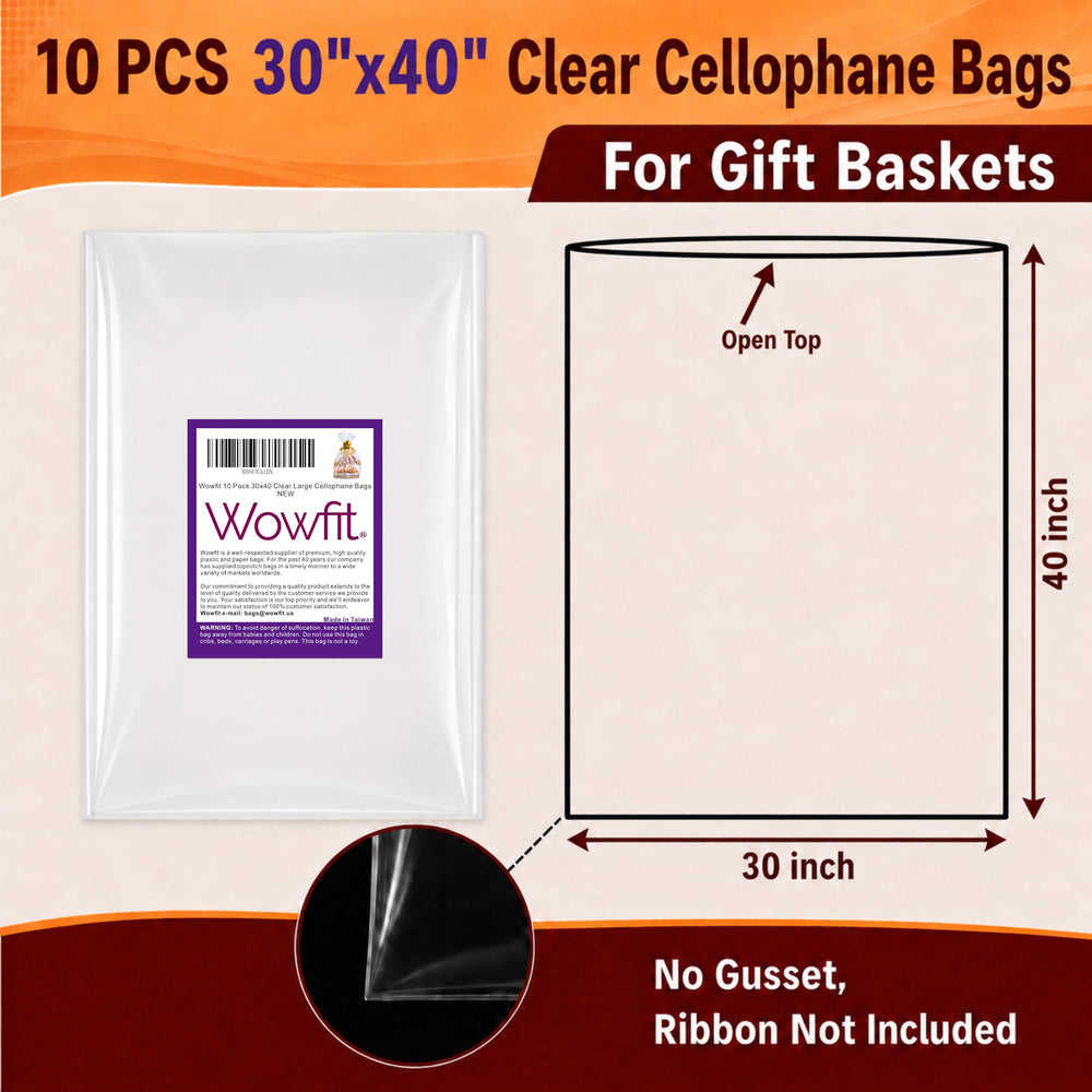 Wowfit cesta de regalo envuelta completa mostrando visibilidad y protección