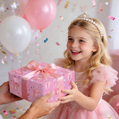 WRAPAHOLIC ambiente de fiesta princesa mostrando el papel en decoración real