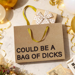 WRAPAHOLIC bolsa con un regalo dentro mostrando presentación pulcra