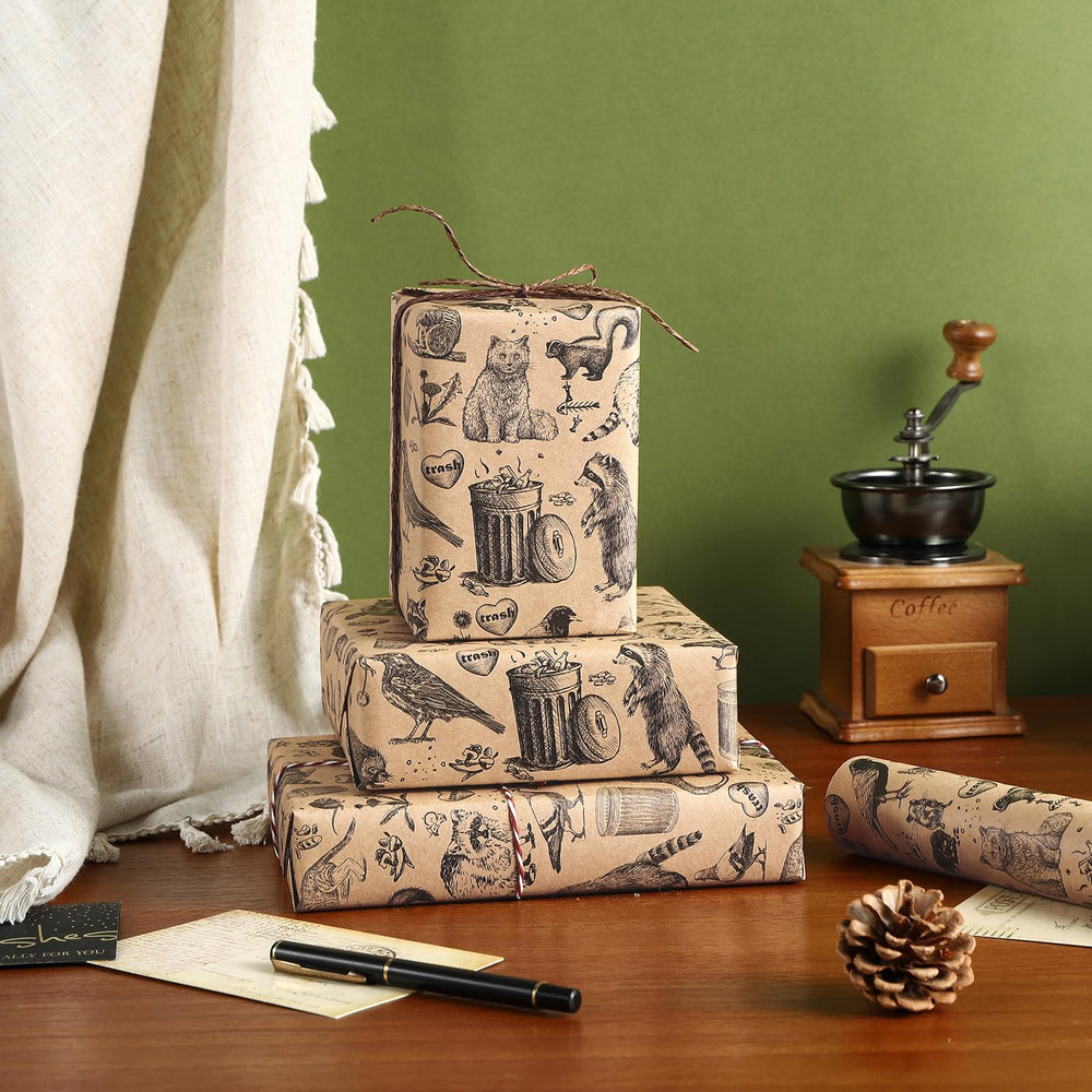 WRAPAHOLIC rollo junto a regla para comparar tamaño y planear cortes