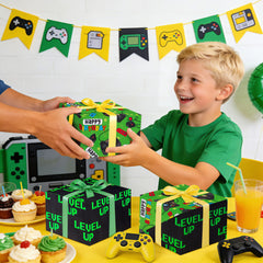 WRAPAHOLIC escena de fiesta gamer, combina con decoraciones temáticas