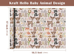 WRAPAHOLIC closeup de animales del bosque decorativos
