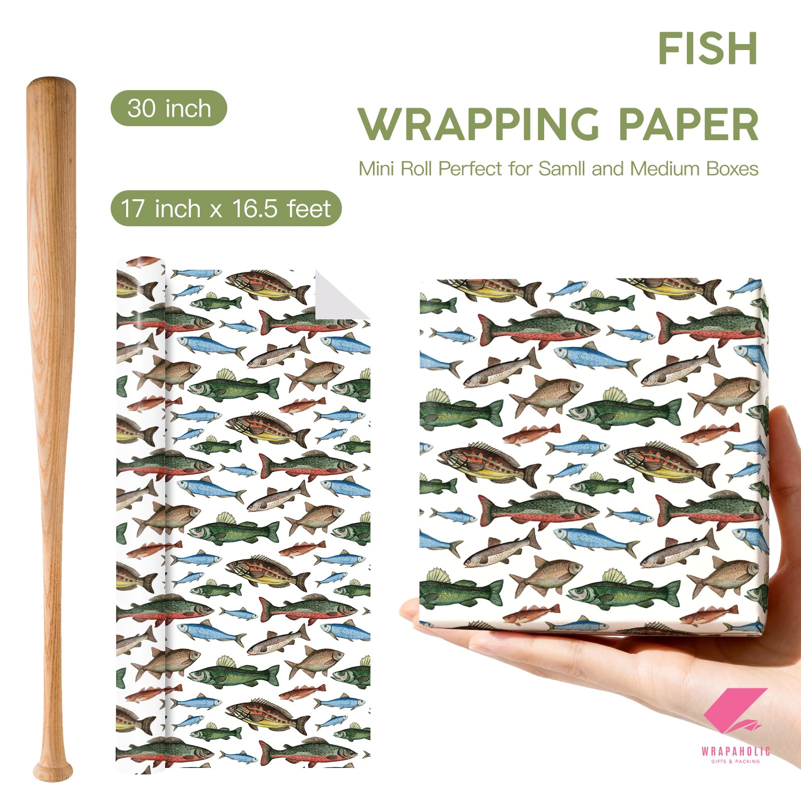 WRAPAHOLIC papel envolviendo un regalo pequeño, acabado limpio y profesional