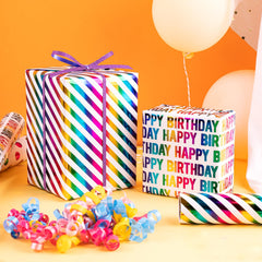 WRAPAHOLIC persona envolviendo regalo, acabado profesional rápido
