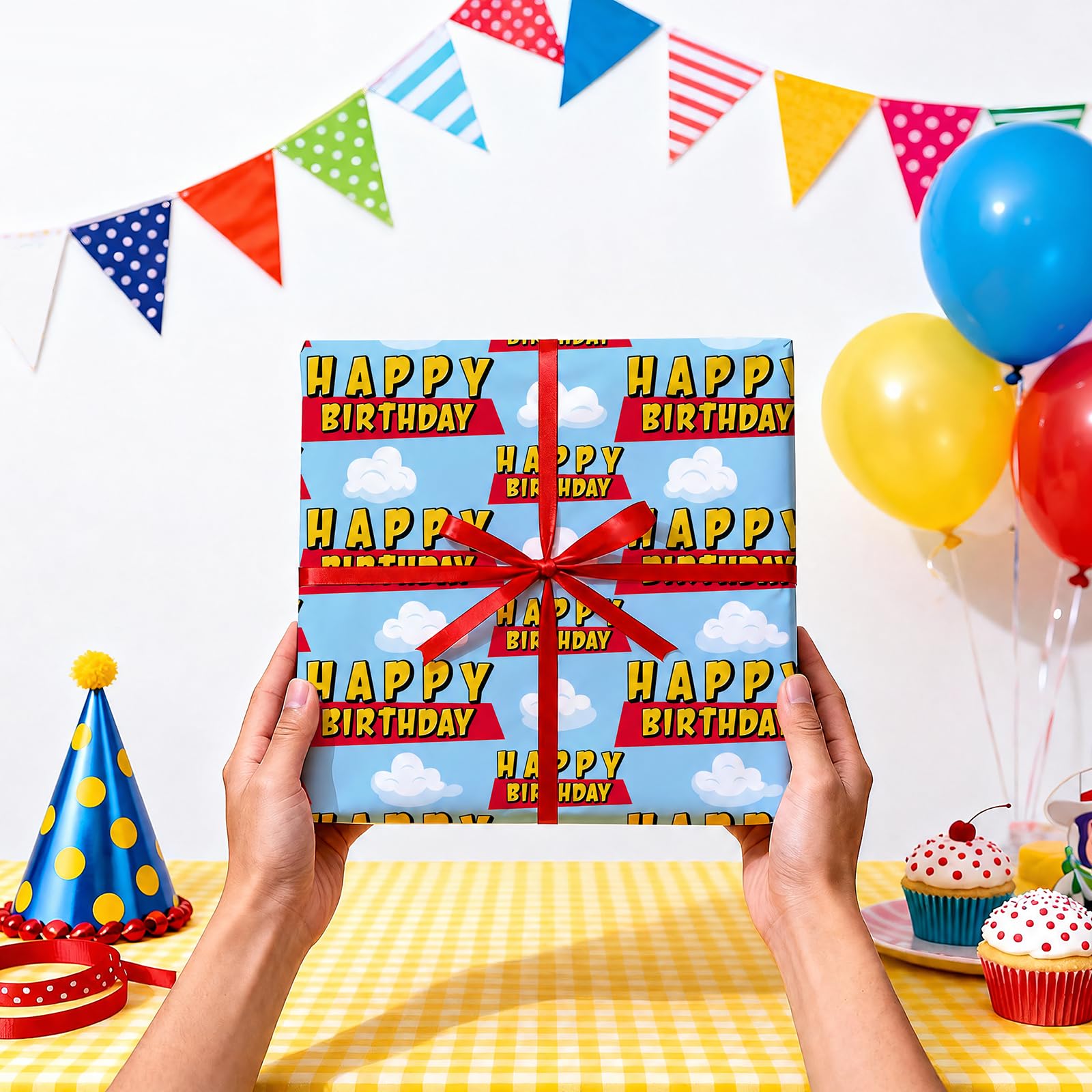 WRAPAHOLIC ambiente de fiesta con regalos envueltos que destacan