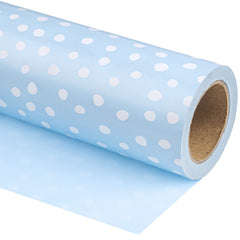 WRAPAHOLIC frente del rollo azul liso muestra acabado elegante