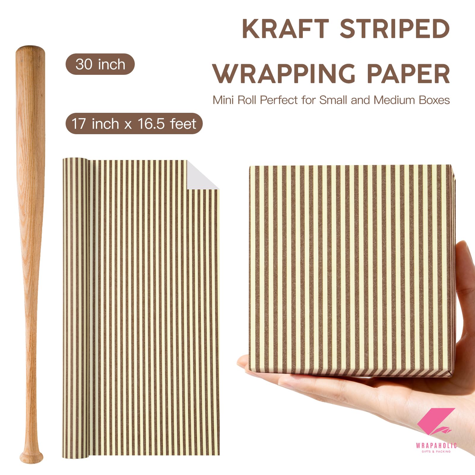 WRAPAHOLIC reverso con cuadrícula que facilita cortes y mediciones