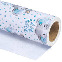 WRAPAHOLIC rollo frontal con elefante azul mostrando diseño encantador