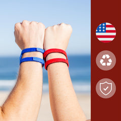 WristWidget sumergida en agua demostrando resistencia para nadar