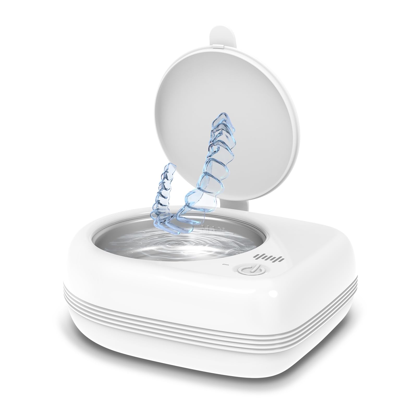 WRKLLY limpiador ultrasonidos portátil mostrando caja y unidad, higiene práctica