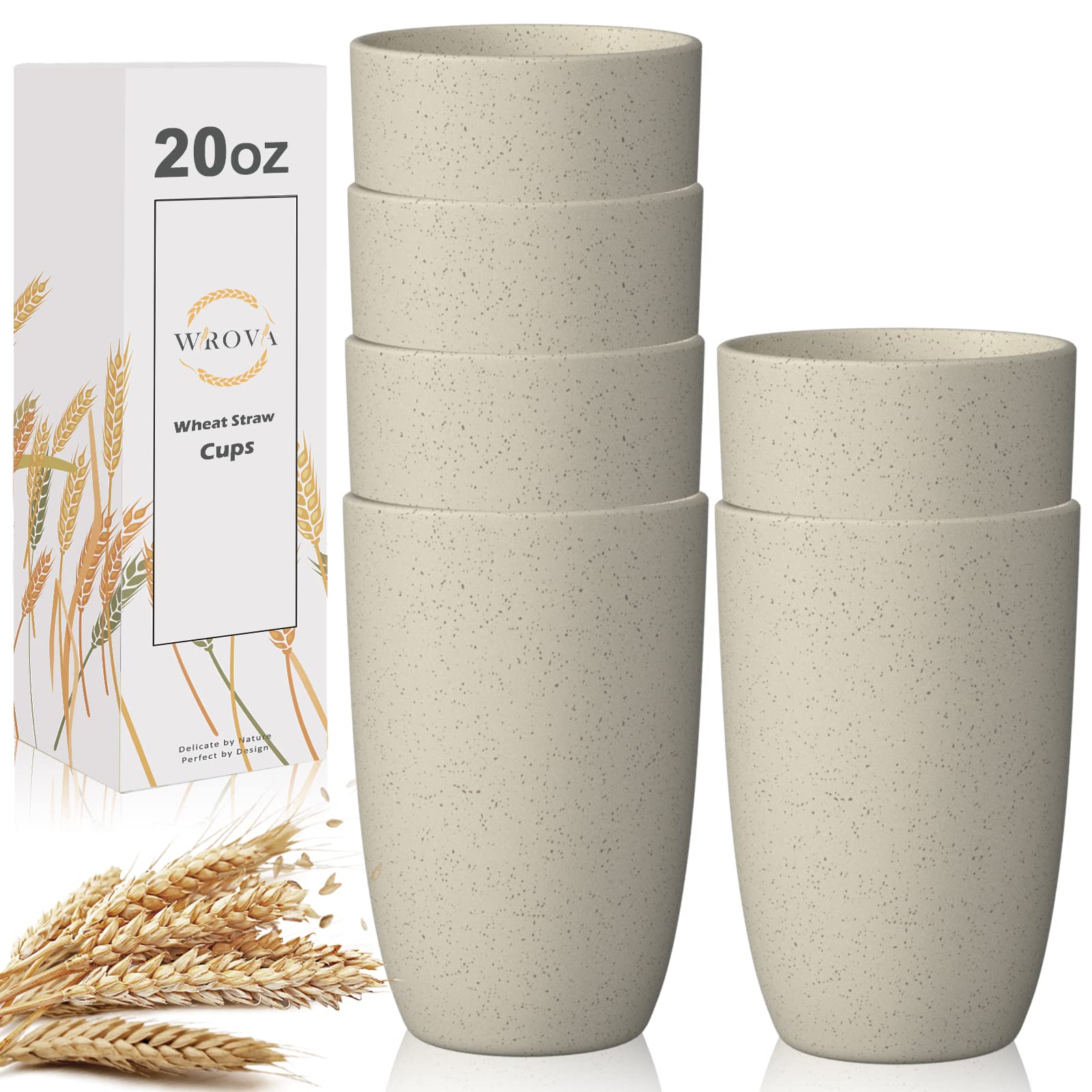 Vaso Wrova 20 oz frontal, alternativa saludable al plástico