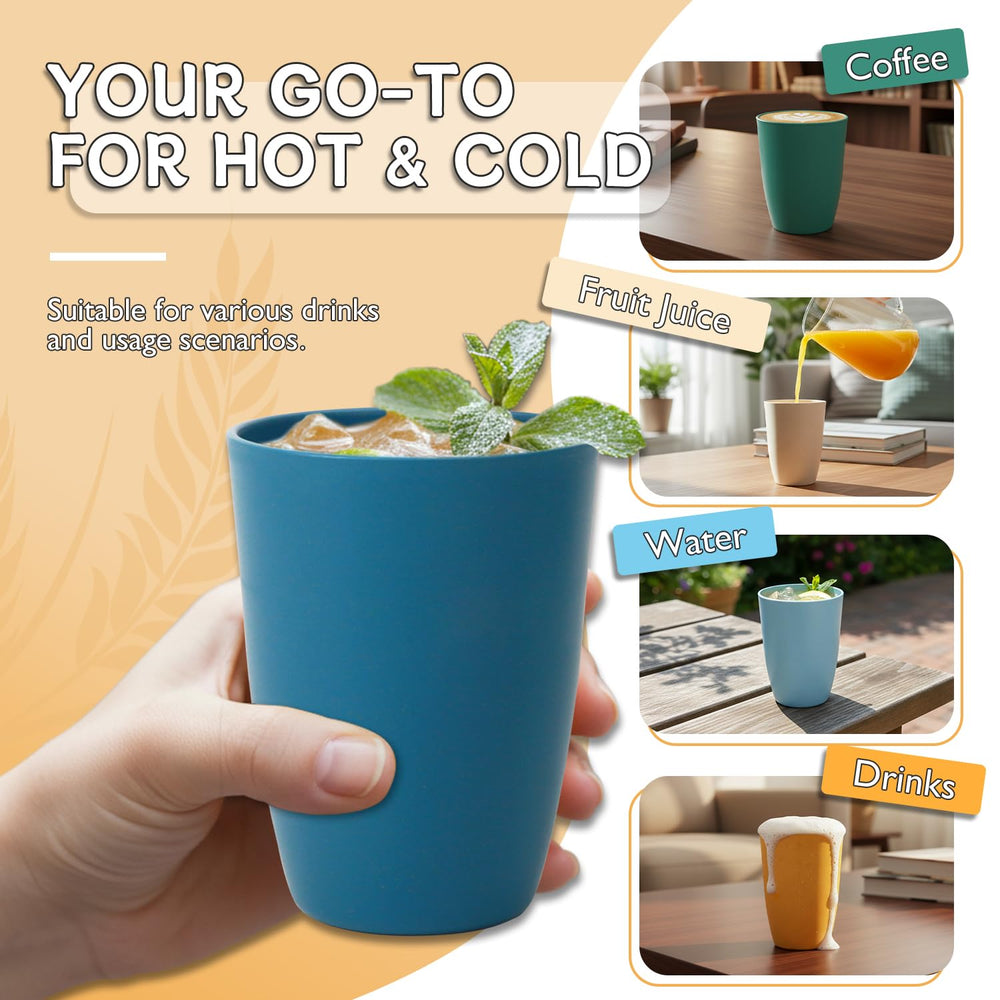Juego de vasos Wrova apilados para almacenamiento compacto y orden en la cocina