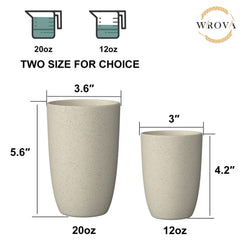 Wrova vaso de 20 oz en mano mostrando ligereza y agarre cómodo