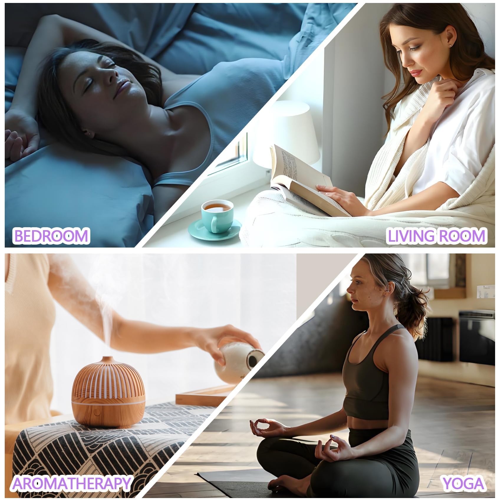 Wtrcsv difusor en sala con ambiente relajante y fragancia