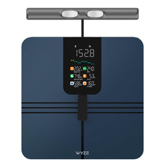 WYZE SCALE vista frontal de la báscula mostrando su diseño y precisión
