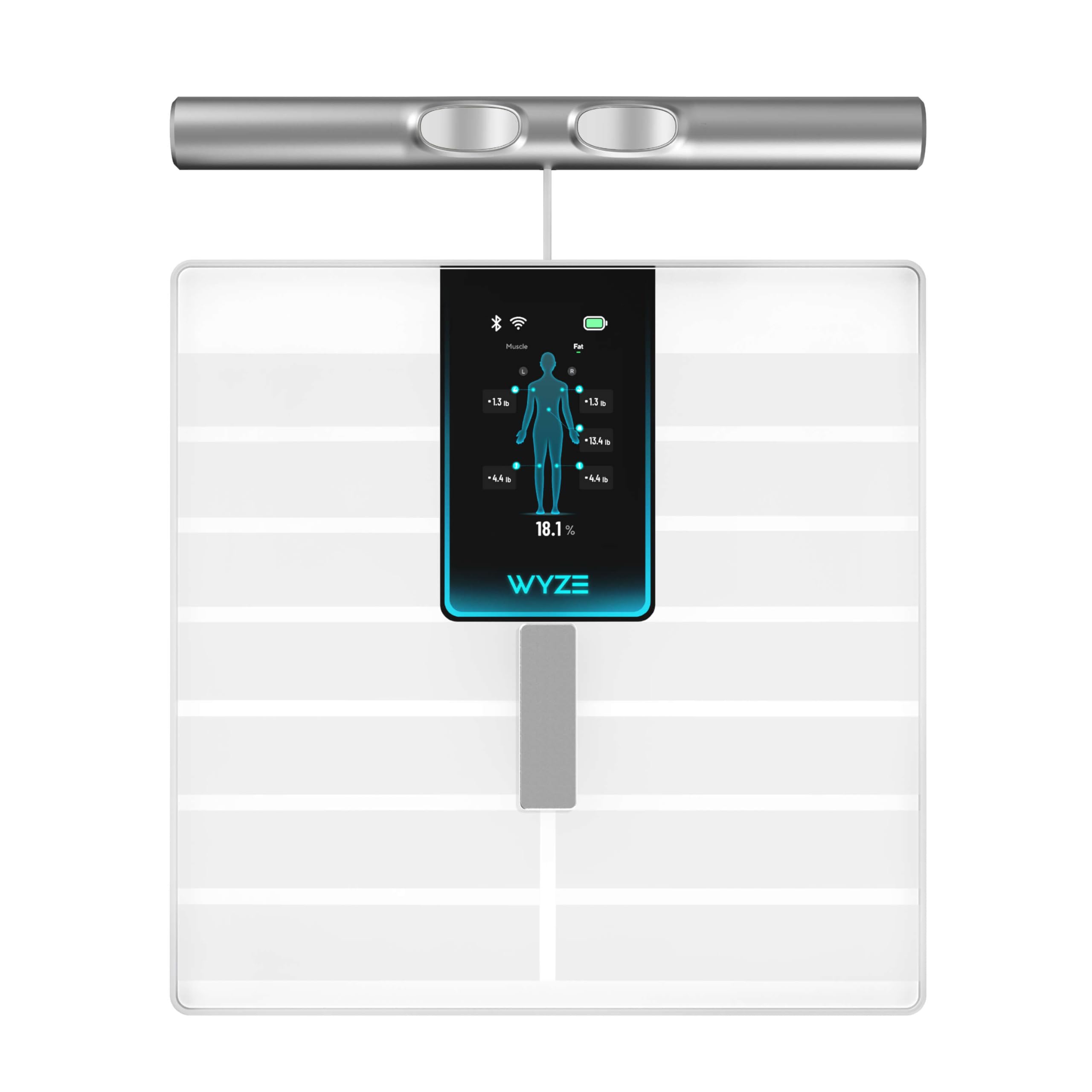Wyze Scale Ultra frente del empaque mostrando diseño y beneficios