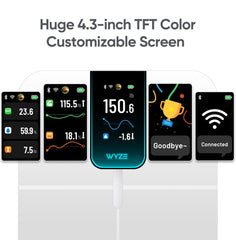 Wyze Scale Ultra vista lateral mostrando grosor y botones para manejo sencillo