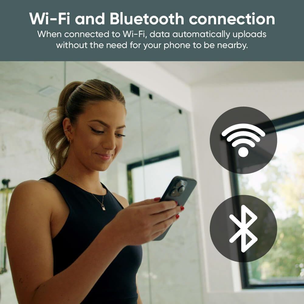 Wyze SCALE modo bebé mostrando peso combinado y resta automática