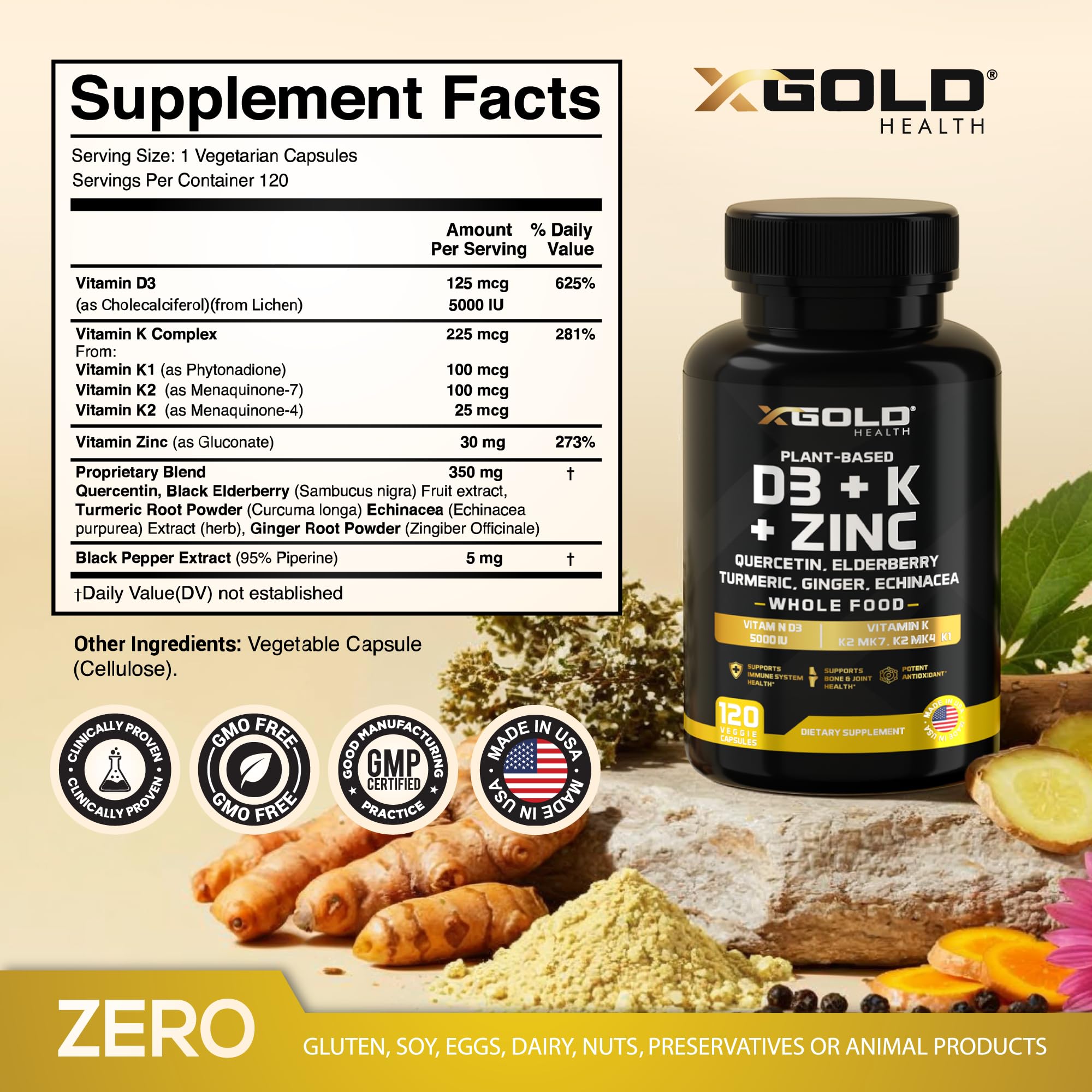 Primer plano de una cápsula X Gold Health mostrando textura y facilidad de ingestión