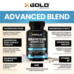 Cápsula de X Gold Health en la palma para comparación de tamaño y dosificación visual