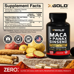 X Gold Health cápsulas cerca destacando tamaño práctico y fácil dosificación