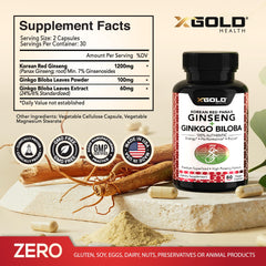 X Gold Health cápsulas en la mano, fácil de tomar y veganas