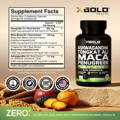 X Gold Health primer plano del polvo micronizado, facilita absorción
