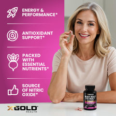 X Gold Health suplemento en uso antes de entrenamiento para energía