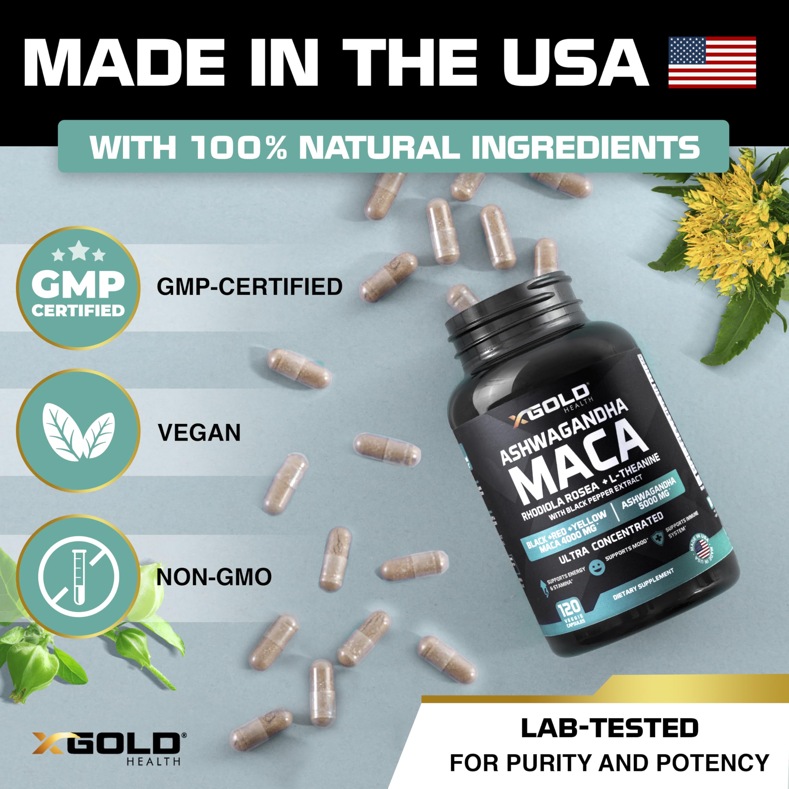 X Gold Health etiqueta con información nutricional mostrando transparencia y calidad