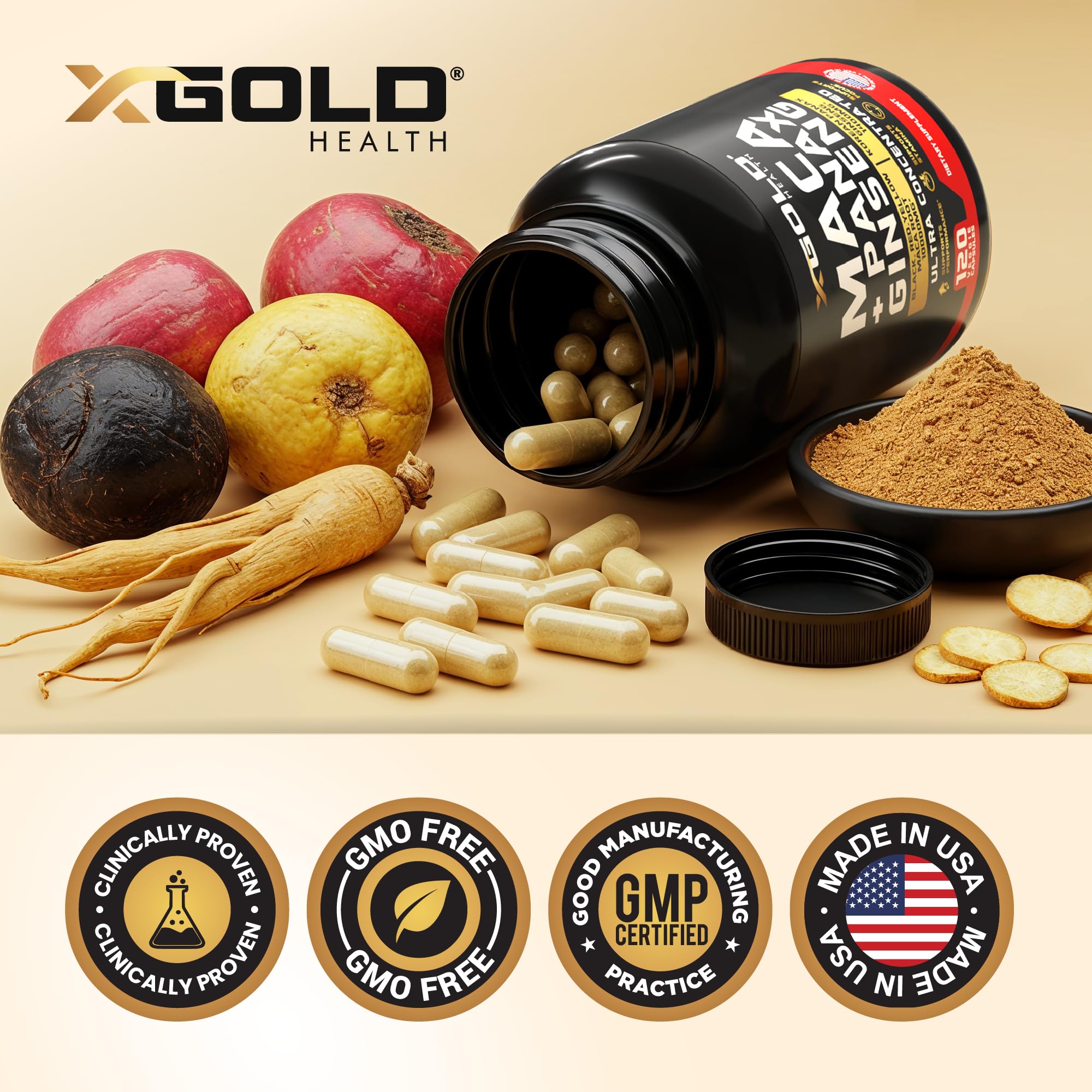 X Gold Health etiqueta nutricional y certificaciones para transparencia