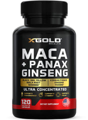 X Gold Health frente del empaque mostrando cápsulas concentradas y confianza