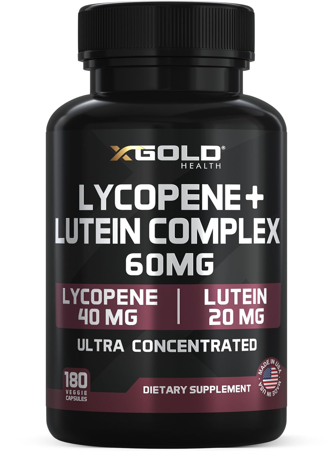X Gold Health frente del envase mostrando la fórmula y beneficio antioxidante