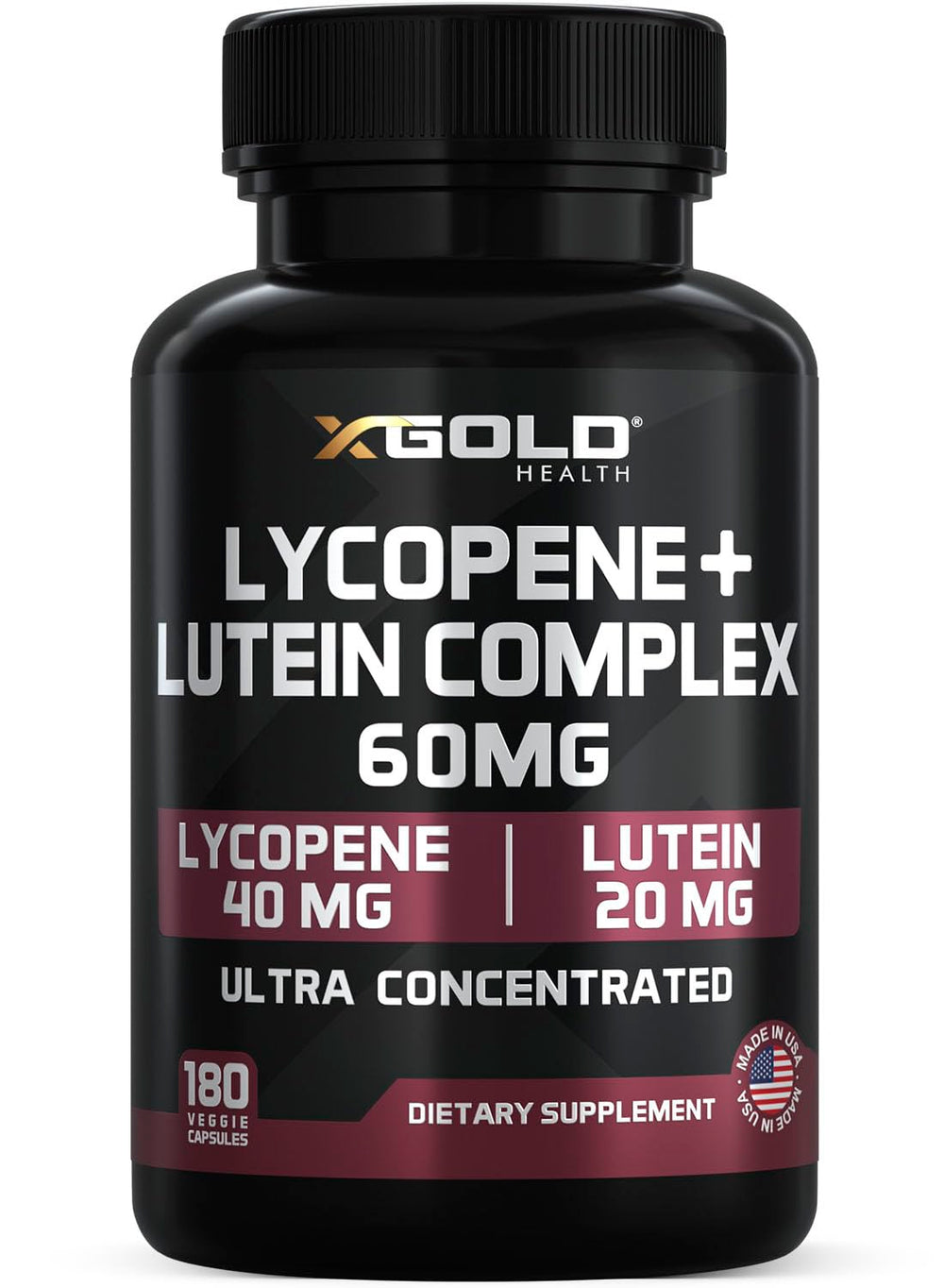 X Gold Health frente del envase mostrando la fórmula y beneficio antioxidante