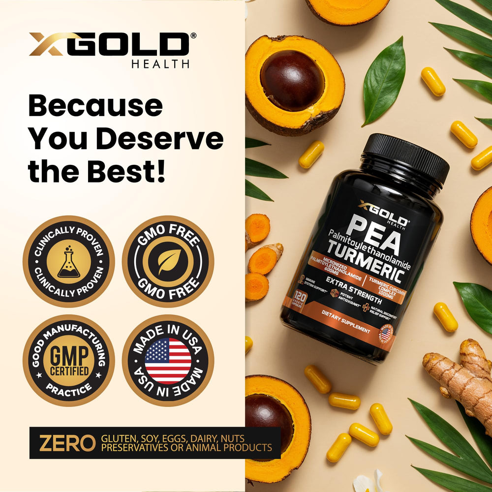 X Gold Health producto en mano para comparar tamaño y dosificación práctica