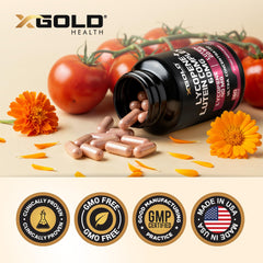 X Gold Health frasco en mesa de cocina sugiriendo integración diaria saludable
