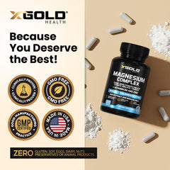 Frasco X Gold Health junto a una lámpara de noche sugiriendo apoyo al descanso nocturno