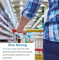 Etiqueta X3 Clean con lista de ingredientes y beneficios claros