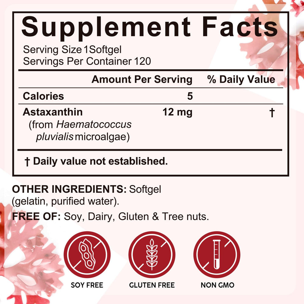 Xaarty etiqueta nutricional legible, información de dosis y seguridad